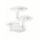 2X Round Acrylic Products Display Riser Stands, 3 Tiers Cupcake Stand  Display Rack for Cake 6