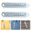 6Pièces Rail Télescopique Réglable Pour Table De Massage Argent 11