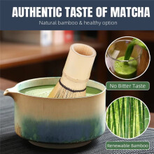 Japanese Matcha Set with Ceramic Bowl Bamboo Matcha Whisk Teaspoon Tea Sets Tea Lovers Gifts Tea-Making Tool Accessories