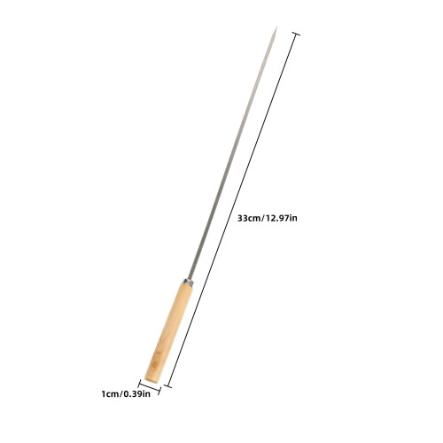 30Pièces Bbq Acier Inoxydable Bois Usage Extérieur 1
