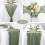 2X Table Runner Boho Gauze Cloth Table Runner Rustic Sheer Runner for Wedding Baby Shower Table Decorations 90X400cm 6
