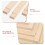24Pcs Needlework Canvas Stretcher Bars Wooden Frame Bars Light Yellow 8