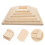 24Pcs Needlework Canvas Stretcher Bars Wooden Frame Bars Light Yellow 10