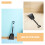 2Pcs Compact Portable Snow for Car Heavy Duty Telescoping Black 8