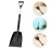 2Pcs Compact Portable Snow for Car Heavy Duty Telescoping Black 10