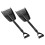 2Pcs Compact Portable Snow for Car Heavy Duty Telescoping Black 11