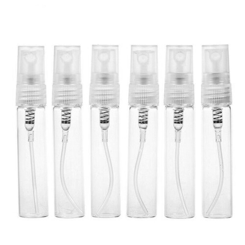 100Pcs  5Ml Glass Refillable Travel Perfume Empty Bottle Atomizer Pump Spray 2