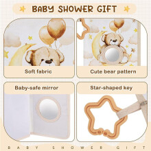 2X Baby-Fotoalbum - Weiches Babybuch für das Erste Jahr, Baby-Fotobuch, Babyalbum für Bilder im Format 10 X 15 cm, Als Erinnerungsalbum für die