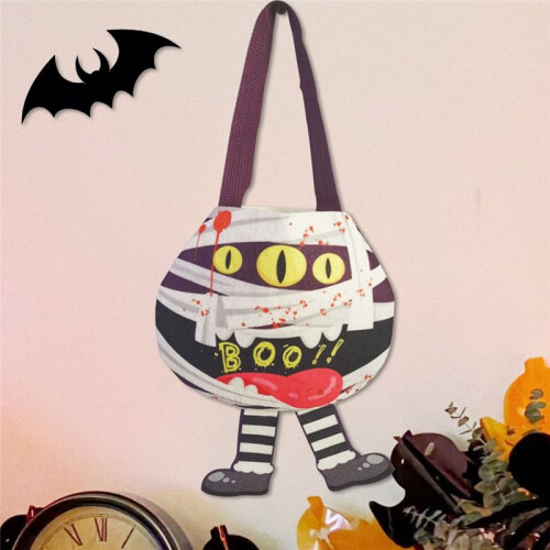 Halloween Godispåse Godispåse Presentpåse Pumpagodispresentpåse Handhållen Godispåse 1
