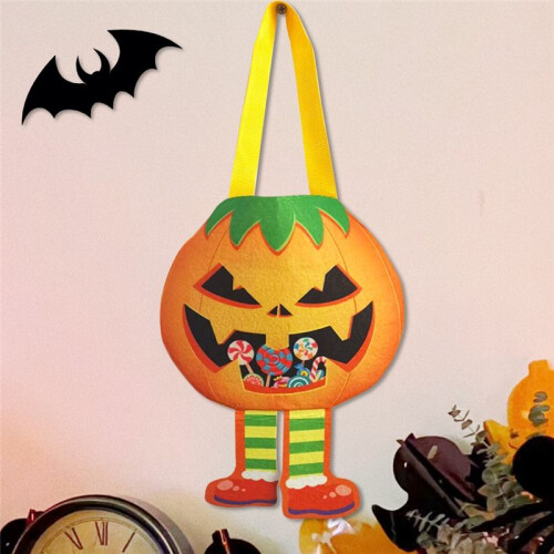 Halloween Godispåse Godispåse Presentpåse Pumpagodispresentpåse Handhållen Godispåse 2