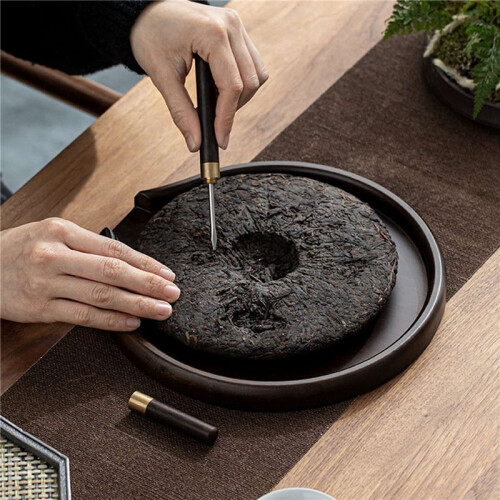 2X Bambu Rund Tebricka, Tekaka, Tebricka, TeceremonitillbehöR, Tebricka, Recensionstebricka 2