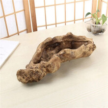 2X Pastoral Retro Landscape Flower Pot Resin Tree Stump Planter Artificial Driftwood Sculpture Rustic Succulent