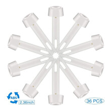 36 Pcs Plastic Pool Joint Pins with 36 Pcs Pool Seals Summer Pool Parts 2.36 Inch Pool Clips for Above Ground Pools