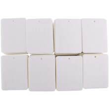 200PCS Sublimation Air Freshener Sheets Air Freshener Rectangle Fragrant Sheets with Rope for Car Decoration
