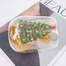 3 X Weihnachtsbaum-Becher, Buntes Transparentes Glas, Weihnachtsbaum-Trinkgläser, Weihnachtsparty, Spezielle Kaffeetasse