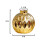 2X Ceramic Small Vase Small Flower Embossed Fish Lip Pattern Crafts Home Decorations (Gold) 4