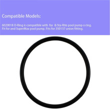 6020018 350099 O-Ring for SuperFlo & Sta-Rite SuperMax Pool Pump 350157 Adapter,for 350157 Union