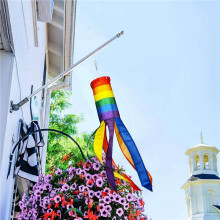 20 Pieces Windsock Colorful Hanging Decoration Windsock for Outdoor Hanging