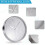 2X Premium Silver Wall Clock, Wall Decoration, Modern Silent Wall Clock for Home Office Kitchen (25cm, Silver) 5