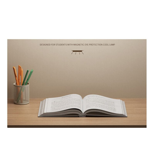Multifunctional LED Lamp Three-Color Clock Display Touch Control Learning Eye Protection Magnetic Bedroom Bedside Table 2