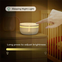 Sleep White Noise Portable Sound Machine for Adults Kids Baby, with 30 Soothing Sounds,5 Color Night Light,3 Timer