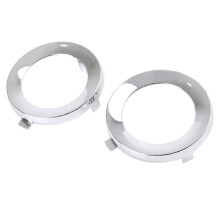 For Forester 2009-2013 2Pair Front Chrome Fog Light Lamp Cover Cap Trim Ring 57731SC000