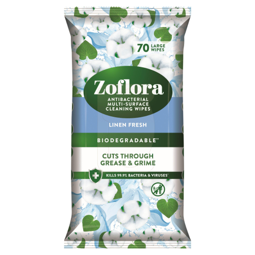 Zoflora Zoflora Cleaning Surface Wipes 70's Linen Fresh