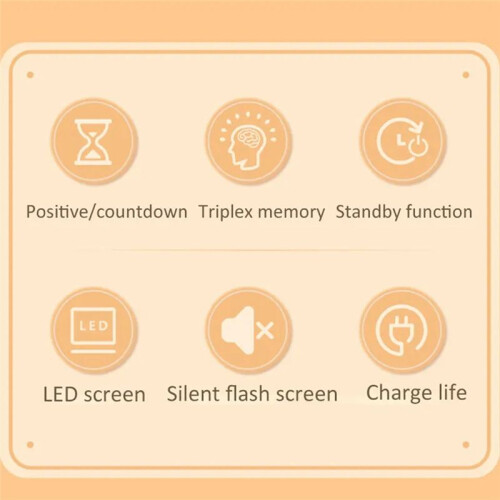 60 Minutes Visual Analog Timer Cute Silent Rotary Timer Kitchen Timer Count  Down Clock for Kids and Adults