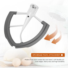 Flex Beater for Bowl-Lift Stand Mixer - 6 Quart Dough Mixing Paddle with Flexible Silicone Edges