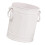 White Plastic Pen Holder, 9.5x8cm, Lightweight Stationery Organizer 1