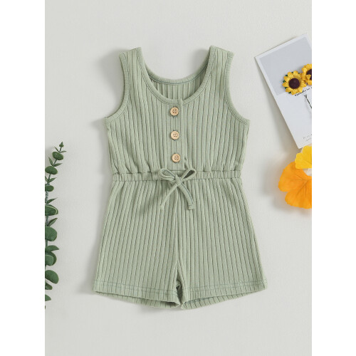 (18-24 Months, Bean Green) Μωρό κορίτσι καλοκαιρινό ρούχα νηπίων 1