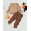 (12-18 Months, Brown) Κορίτσια Αγόρια Σύνθεση για Halloween 4