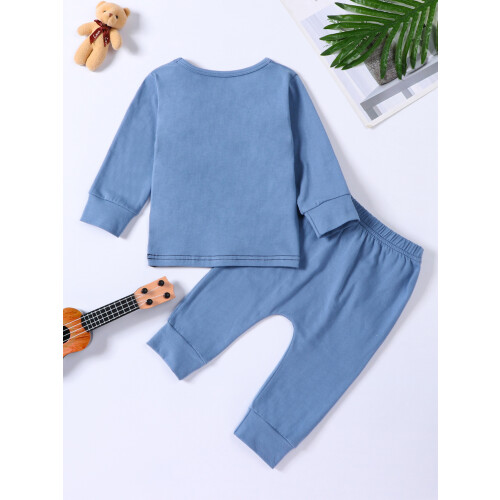 (18-24 Months, Blue) Φθινοπωρινά ρούχα για μακρυμάνικα μπλουζάκια. 2