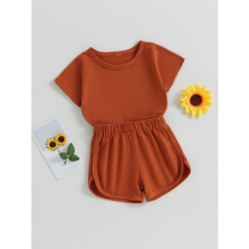 (18-24 Months, Brown) Σετ σορτς 2 καλοκαιρινά ρούχα. 2