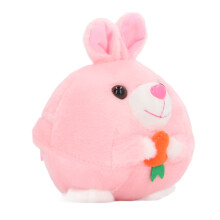 Lapin en peluche rose jouet sauteur télécommandé 600mAh CR2025