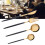 Modern Black Gold Stainless Steel Flatware Set 1
