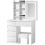 Dressing Table with LED Lighting Mirror, 3 Lighting Modes Adjustable Brightness,Vanity Table 8