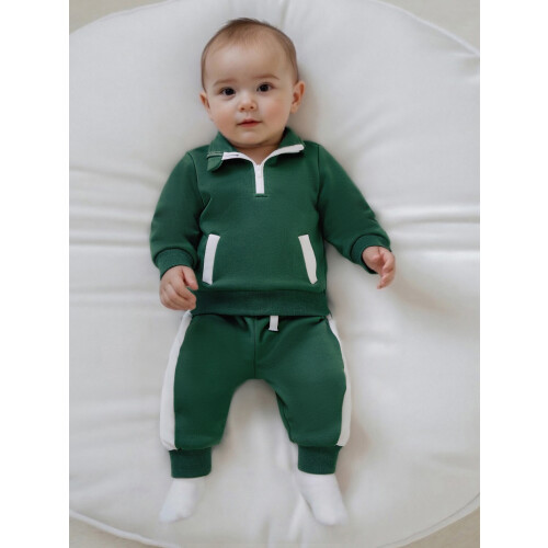 (18-24 Months, Green) Φθινοπωρινό σετ 2 και παντελόνι 1