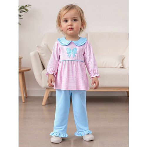 (4-5 Years, Pink) Σετ παντελονιών για φθινοπωρινά ρούχα 2