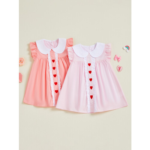 (18-24 Months, Pink) Φόρεμα Αγίου Βαλεντίνου γραμμή Α 2