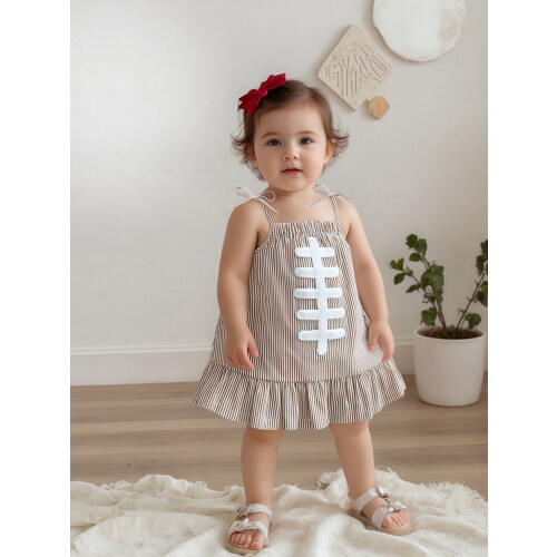 (18-24 Months, Light Brown) Ριγέ φόρεμα για και ράντα 2