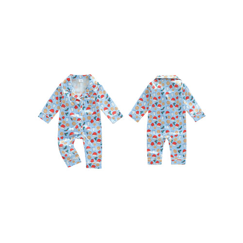 (3-6 Months, Sky Blue) Βρεφικές πιτζάμες χωρίς V λαιμόκοψη. 1