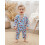 (3-6 Months, Sky Blue) Βρεφικές πιτζάμες χωρίς V λαιμόκοψη. 4