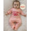 (0-3 Months, Pink) Σετ ολόσωμη φόρμα νεογέννητο κορίτσι 6