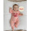 (6-12 Months, Pink) Σετ ολόσωμη φόρμα νεογέννητο κορίτσι 7