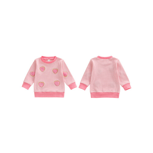 (12-18 Months, Pink) Πουλόβερ με στρογγυλή πολύχρωμες διακοσμήσεις. 1