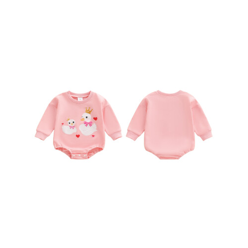 (6-12 Months, Pink) Baby Mädchen Strampler den Herbst 1