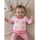 (12-18 Months, Pink) Πουλόβερ με στρογγυλή πολύχρωμες διακοσμήσεις. 6