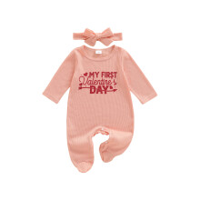 (0-3 Months, Pink) Σετ ολόσωμη φόρμα νεογέννητο κορίτσι