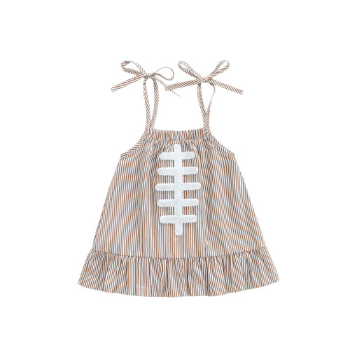 (6-12 Months, Light Brown) Ριγέ φόρεμα για και ράντα